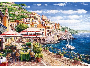 Mediterranean 14 Beach Oil Paintings